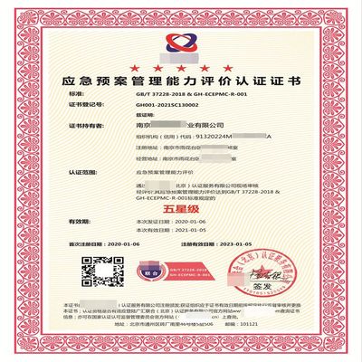 GBT37228應急預案管理能力認證 企業發展的堅實后盾與信用管理的催化劑